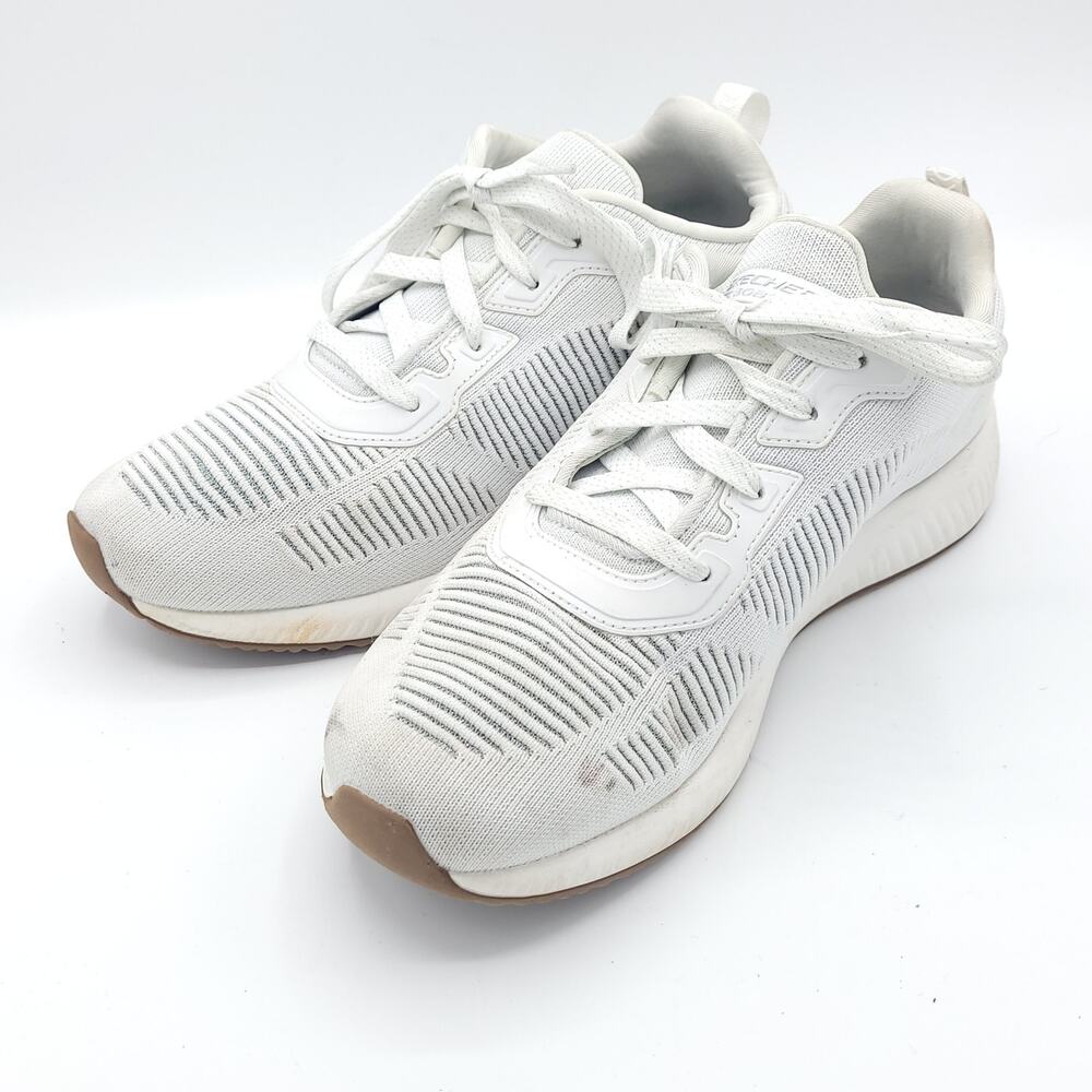 Skechers BOBS Sport Squad - Tough Talk White women's size 9 - Picture 4 of 9